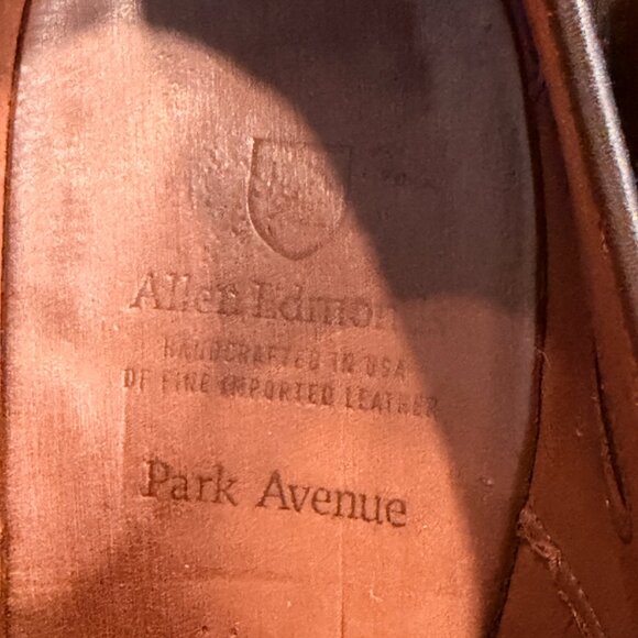 Allen Edmonds Park Avenue Shell Cordovan Oxford Dress Shoe Brown, Size 11D main image 4